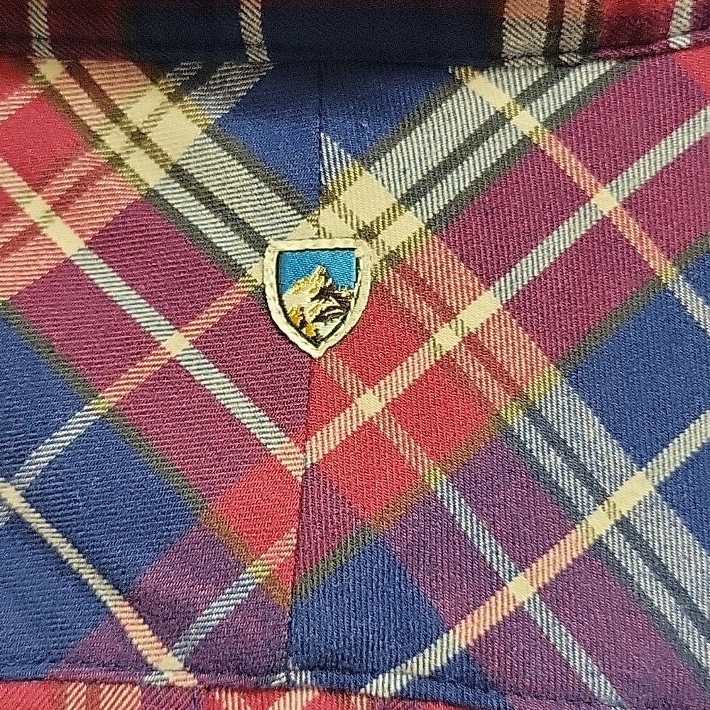 Kuhl Blue & Red Plaid Flannel Button-Up Shirt Medium outdoor women's casual - Picture 6 of 9